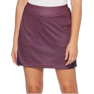 PGA Tour Polyester Golf Tennis Skirt medium Navy Red